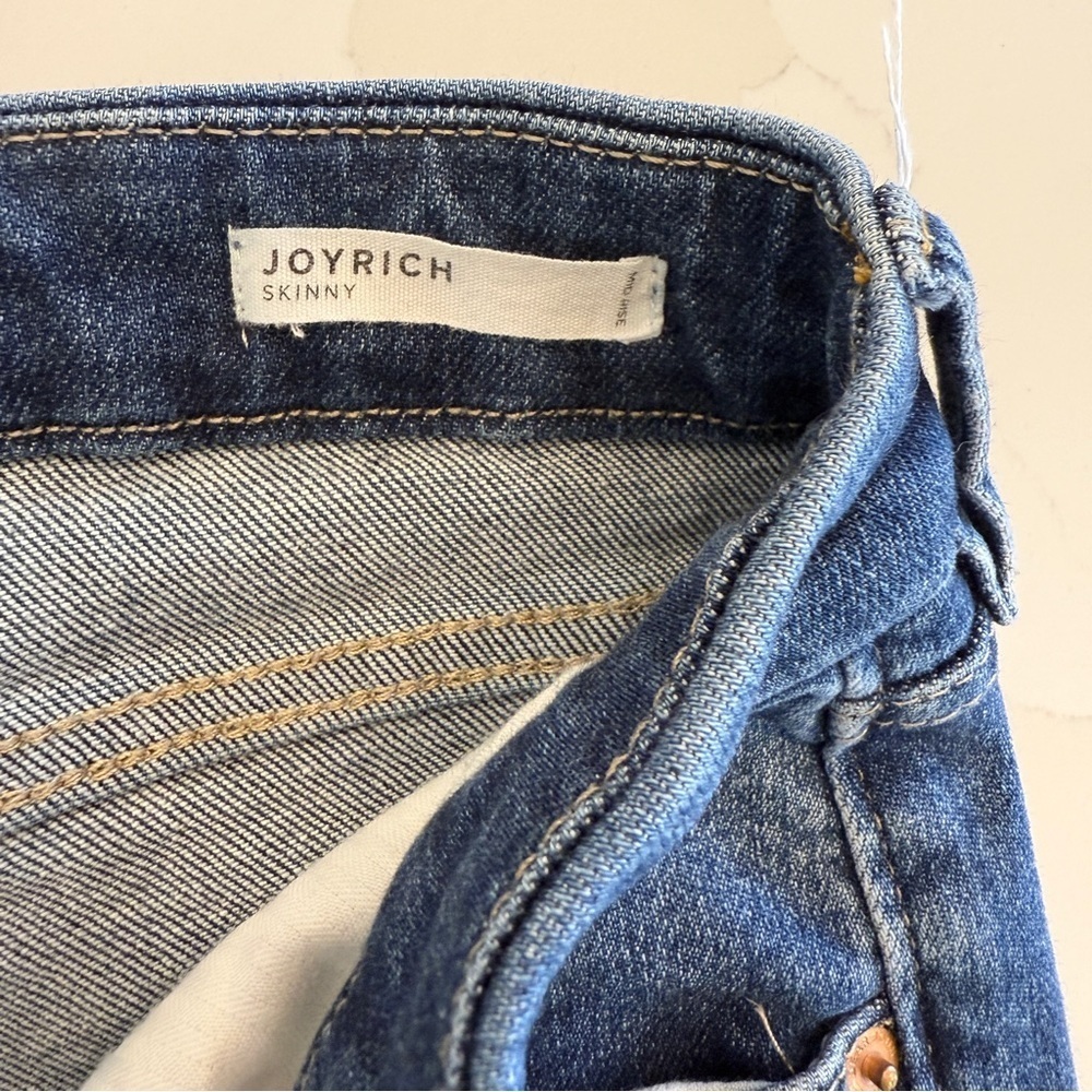 Dear John Women's Skinny Jeans Size 29 Blue Stretch Medium Wash Distressed - Picture 7 of 16